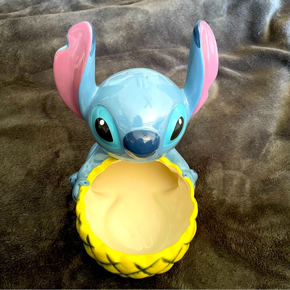 DISNEY PARK Lilo Stitch Pineapple Bowl Candy Dish